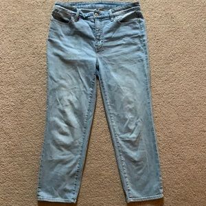 Talbots straight crop jeans size 8
